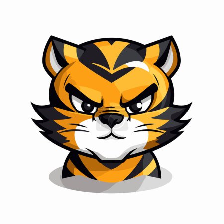 Illustration for Tiger Mascot Character Mascot Design Vector Illustration - Royalty Free Image