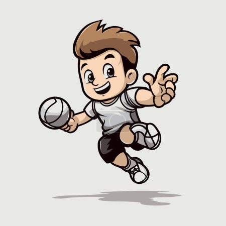 Illustration for Soccer player cartoon vector illustration. Soccer player. Soccer player. - Royalty Free Image