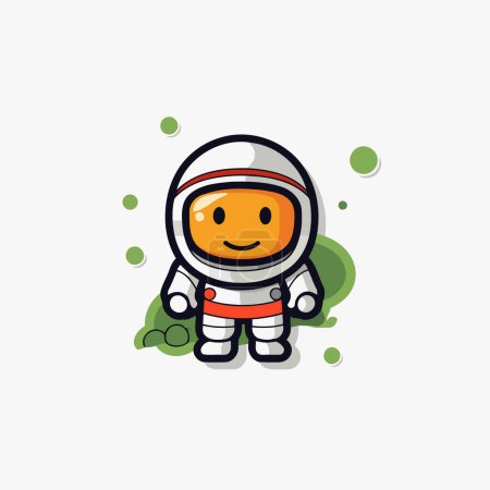 Ilustración de Personaje astronauta. ilustración vectorial. eps10. diseño plano - Imagen libre de derechos