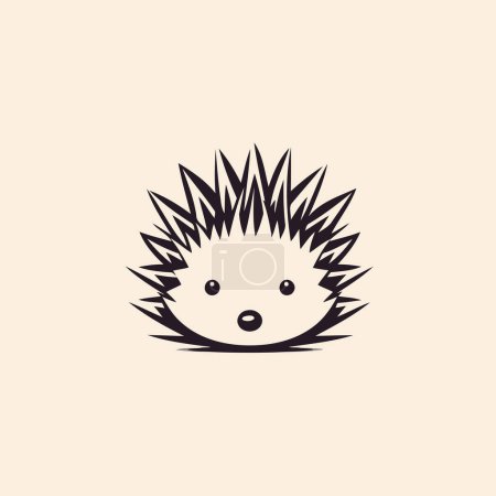 Illustration for Hedgehog icon. Vector illustration. Flat design style eps 10 - Royalty Free Image