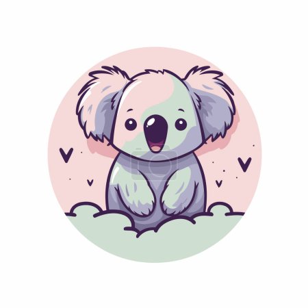 Ilustración de Lindo Koala ilustración vector de dibujos animados. Lindo icono koala. - Imagen libre de derechos