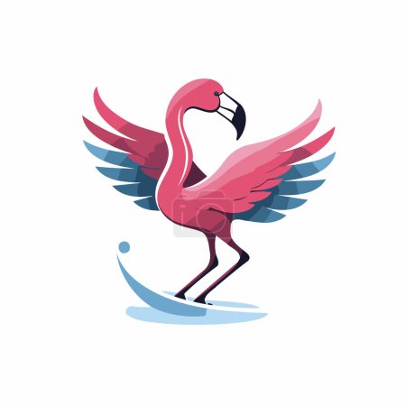 Téléchargez les illustrations : Modèle de conception de logo vectoriel Flamingo. Icône Flamant. - en licence libre de droit
