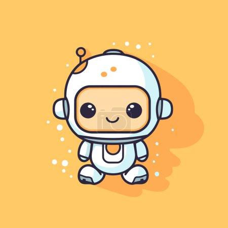 Illustration for Cute astronaut character. Vector illustration. Cute cartoon style. - Royalty Free Image