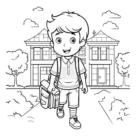 Illustration for Teenager boy design. Kid childhood little people lifestyle and person theme Vector illustration - Royalty Free Image