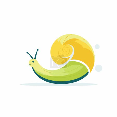 Illustration for Snail icon. Cartoon illustration of snail vector icon for web design - Royalty Free Image