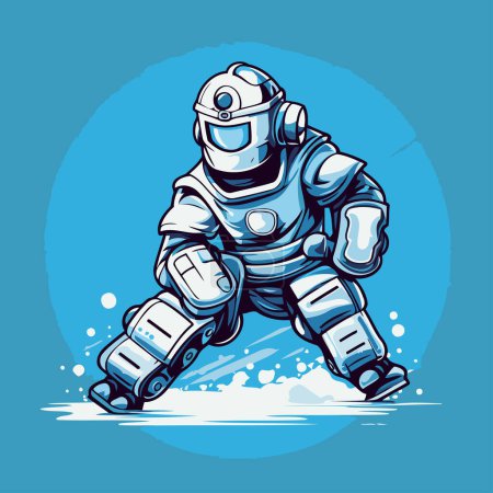 Illustration for Astronaut in spacesuit. Vector illustration for your design. - Royalty Free Image