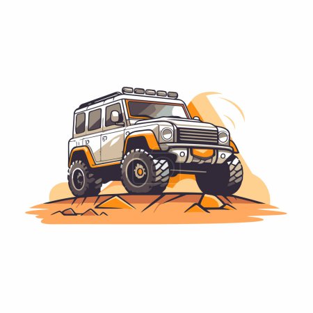 Ilustración de Ilustración vectorial de vehículos todoterreno. Icono del vehículo todoterreno. - Imagen libre de derechos