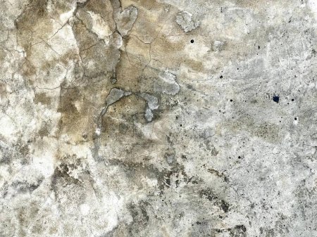 Photo for A photography of a dirty concrete wall with a small hole in the middle, concrete wall with a hole in the middle and a hole in the middle. - Royalty Free Image