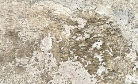 Photo for A photography of a dirty concrete surface with a lot of paint, a close up of a dirty concrete surface with a small amount of paint. - Royalty Free Image