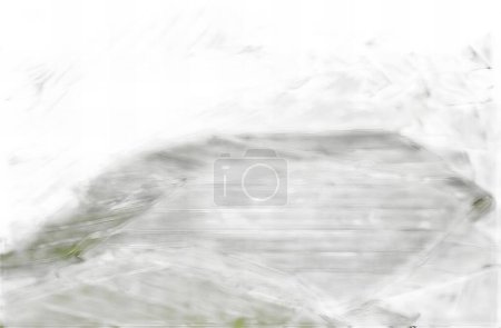 Photo for A photography of a blurry picture of a person riding a skateboard, head cabbaged in a plastic bag with a blurry background. - Royalty Free Image