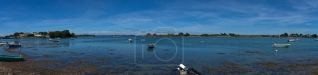 Photo for View of the bay of the Etel river (Ria d'Etel) Brittany, Morbihan - Royalty Free Image