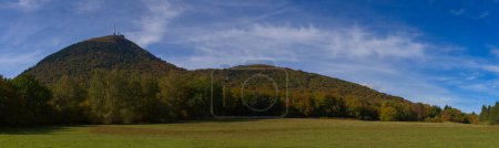 Photo for Panoramic view of Puy-de-Dome, Auvergne volcano, chain of Puys - Royalty Free Image