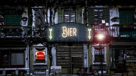 Téléchargez les photos : Signposts with the direct way to Beer - en image libre de droit