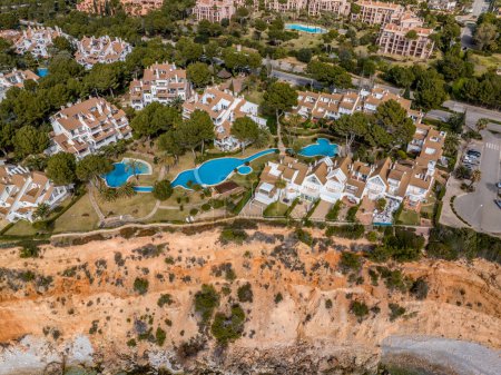 Foto de Hermosa vista aérea de El Toro, Port Adriano, Mallorca, Islas Baleares - Imagen libre de derechos