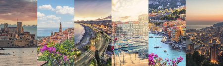 Photo for French Riviera photos collage - Royalty Free Image