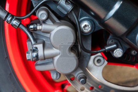 Photo for Motorcycle disc brake background - Royalty Free Image