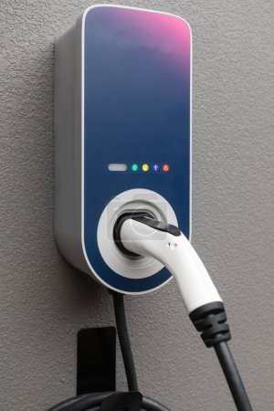 Close up of wallbox EV electric vehicle charger