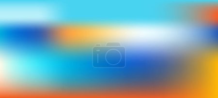 Illustration for Abstract background, blue and orange mesh gradient, pattern for you presentation, vector design wallpaper - Royalty Free Image