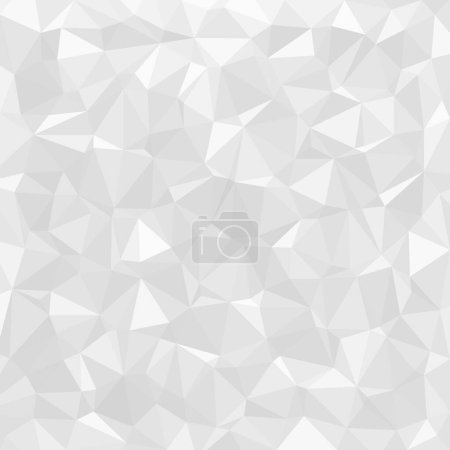 Photo for Low polygon shapes, light gray crystals background, triangles mosaic, creative origami wallpaper, templates vector design - Royalty Free Image