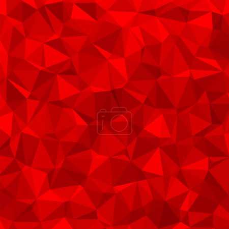 Photo for Low polygon shapes, red background, scarlet crystals, triangles mosaic, creative origami wallpaper, templates vector design - Royalty Free Image