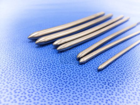 Photo for Closeup Image Of Surgical Urethral Dilators In Different Size - Royalty Free Image
