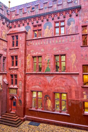 Téléchargez les photos : The frescoes of Basel Town Hall, Switzerland - en image libre de droit