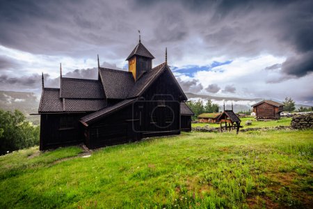 Photo for Uvdal - July 6th, 2023: The lovely Uvdal Stave Church in southern Norway - Royalty Free Image