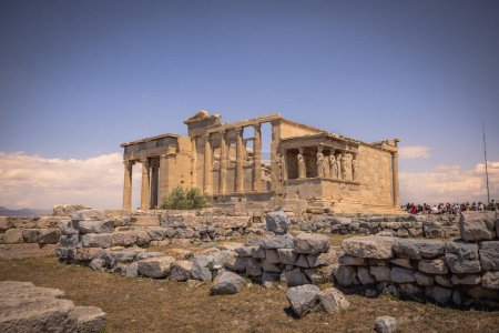 Photo for Athens, Greece, May 3rd 2024: The Mighty UNESCO Acropolis of Athens, in the center of Athens, Greece - Royalty Free Image