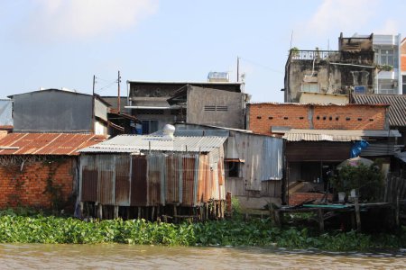 Photo for Broken rookery slum slums township buildings - Royalty Free Image