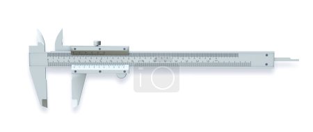 Photo for Vernier caliper isolated from the white background - Royalty Free Image