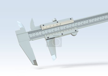 Photo for Vernier caliper isolated, 3d Rendering - Royalty Free Image