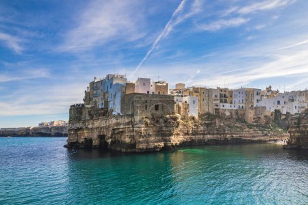 Polignano a Mare is a town and comune in the Metropolitan City of Bari, Apulia, southern Italy, located on the Adriatic Sea