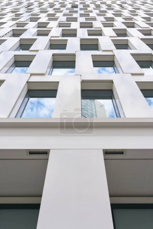 Photo for Looking upwards at the facade of a high-rise building in Berlin - Royalty Free Image