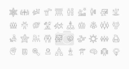 Photo for Icons and pictograms people signs symbols plots - Royalty Free Image