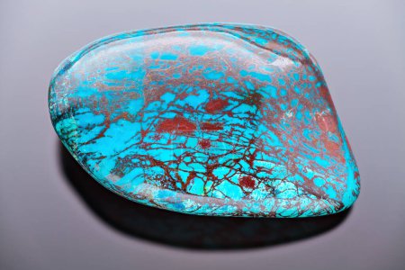 Photo for Quantum Quattro Silica - Very sharp and detailed photo of a beautiful stone from Namibia. Quantum Quattro Silica is a combination of chrysocolla, shattuckite, dioptase, malachite and smoky quartz. - Royalty Free Image