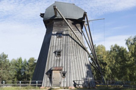 An old windmill near the forest