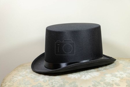 Top hat for cabaret on background, close up