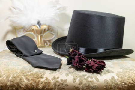 Photo for Elegant 19th century outfit for man at carnival - Royalty Free Image