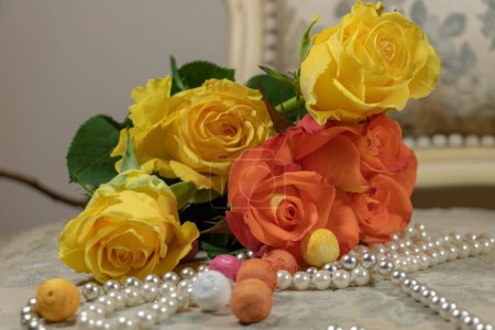 Carnival and beautiful flowers, party  concept