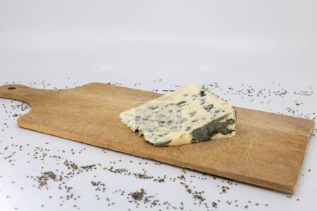 Rustic tasting of blue cheese with sheep's milk 