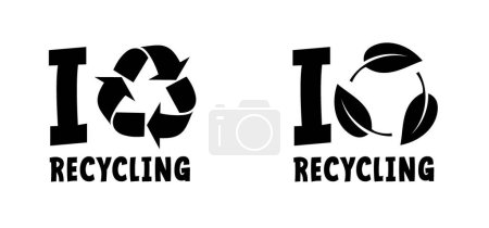 Illustration for Global day of recycling. Recycle day or America recycles day (ARD). That encourages us to look at our waste in a different way. To provide more insight into how our environment is disrupted by plastic - Royalty Free Image