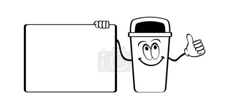 Illustration for Wheelie bin. Garbage bag and container. Waste bin or or litterbin. Garbage can, trash can. Trash bin or dust bin symbol. Waste Recycling. Global day of recycling or America recycles day. Dustbin. - Royalty Free Image