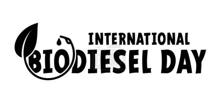 Illustration for International biodiesel day. Cartoon gasoline, jerrycan with handle. Biofuel pump or biodiesel. Car flling station, Biofuel is fuel made from biomass. Motor oil. Gas pump nozzle. Fuel tank. - Royalty Free Image