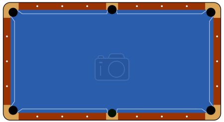 Billiard balls for billiard triangle. Billiard table or snooker table with cues and balls rack. Pyramid of billiard balls for pool table with cue and ball. Sport game tools. Balls racks. Game rules.