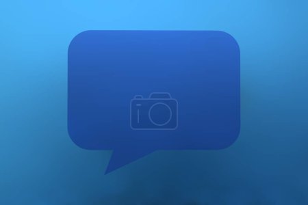 Photo for Speech bubble, notification Mock-up display copy space, 3D rendering - Royalty Free Image