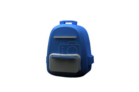 Photo for School backpack for children on white background - Royalty Free Image
