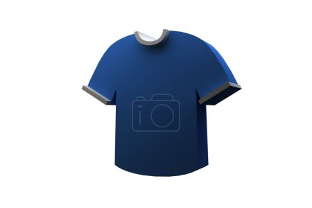 Photo for Clothing t-shirt 3d render illustration icon set - Royalty Free Image