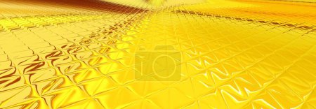 Photo for Golden abstract background with place for text. Stylish yellow backdrop template - Royalty Free Image