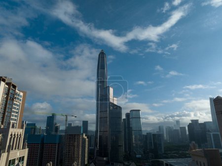 Photo for Aerial view of ping an finance center in Shenzhen city,China - Royalty Free Image