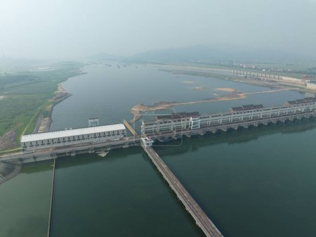 Photo for Qingyuan key water-control project in guangdong province,China - Royalty Free Image